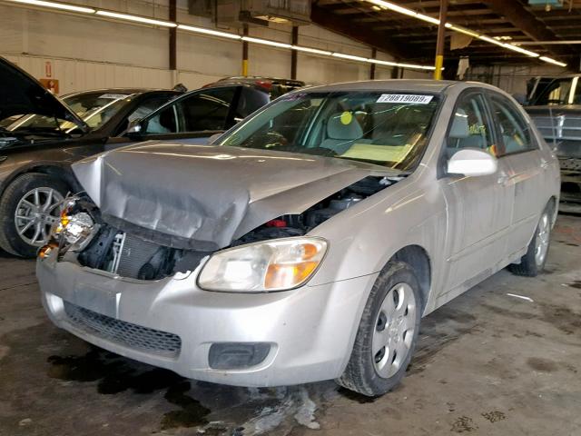 KNAFE122285525993 - 2008 KIA SPECTRA EX SILVER photo 2