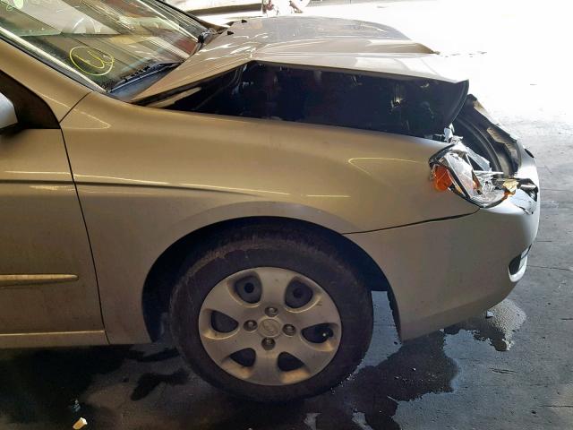 KNAFE122285525993 - 2008 KIA SPECTRA EX SILVER photo 9