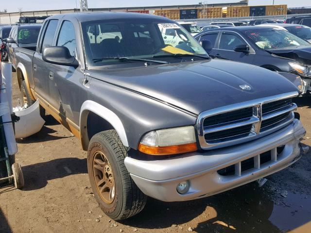 1D7HG48N04S647147 - 2004 DODGE DAKOTA QUA SILVER photo 1