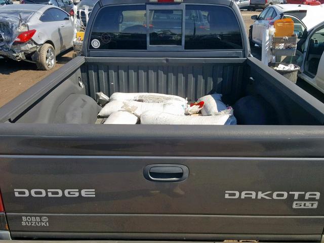 1D7HG48N04S647147 - 2004 DODGE DAKOTA QUA SILVER photo 9