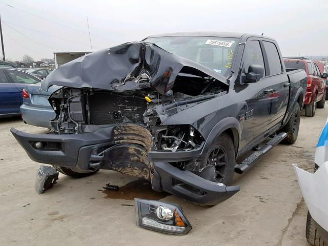 1C6RR7YT2JS163265 - 2018 RAM 1500 REBEL შავი ფოტო 2