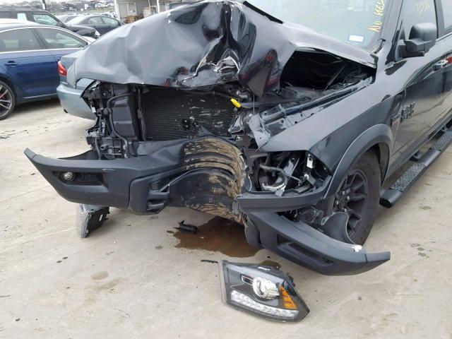 1C6RR7YT2JS163265 - 2018 RAM 1500 REBEL შავი ფოტო 9