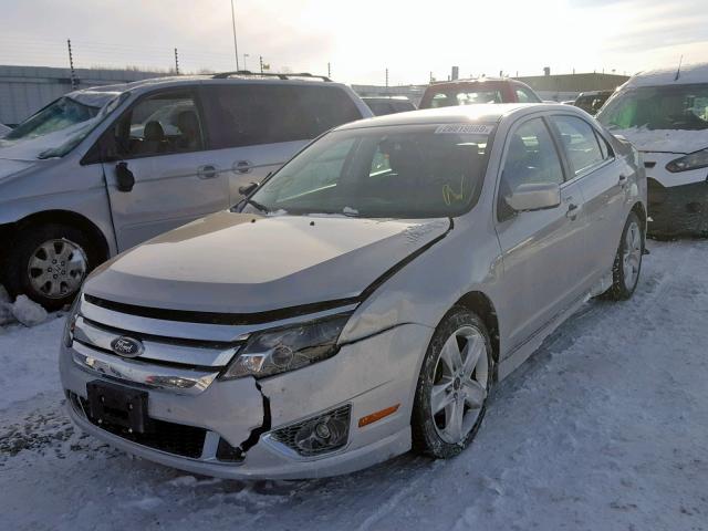 3FAHP0KC4AR365679 - 2010 FORD FUSION SPO SILVER photo 2