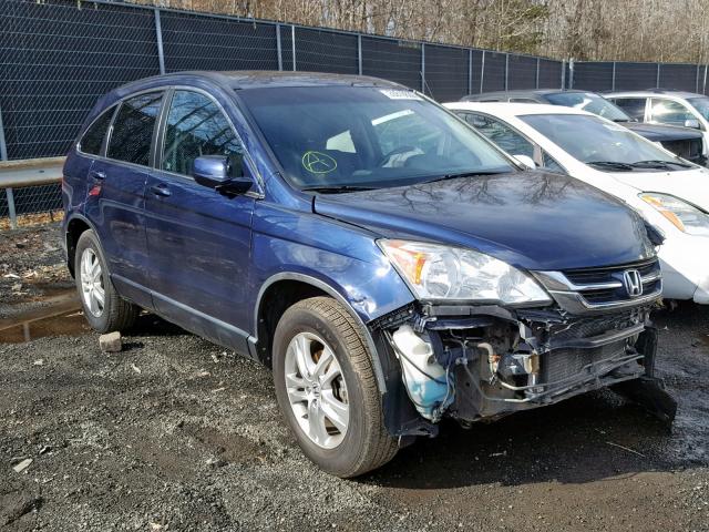 5J6RE4H74BL016280 - 2011 HONDA CR-V EXL BLUE photo 1