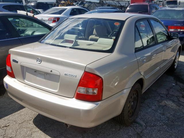 JM1BJ225910445820 - 2001 MAZDA PROTEGE LX TAN photo 4