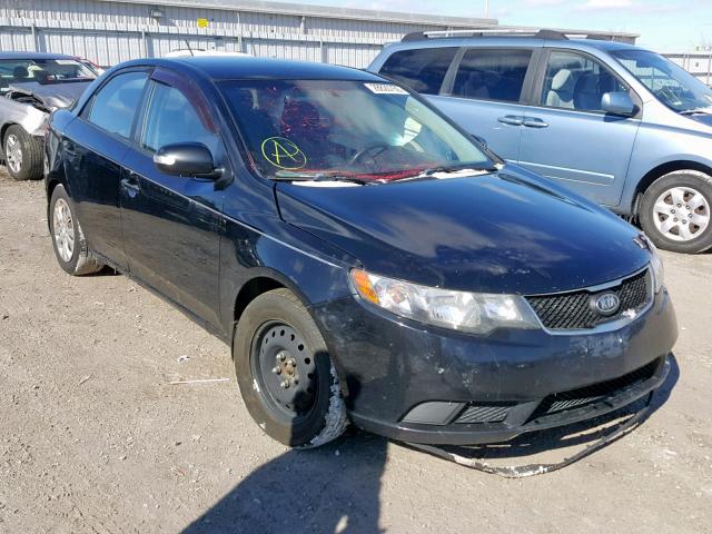 KNAFU4A23A5307556 - 2010 KIA FORTE EX BLACK photo 1