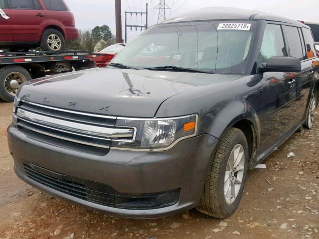 2FMGK5B8XFBA15648 - 2015 FORD FLEX SE GRAY photo 2