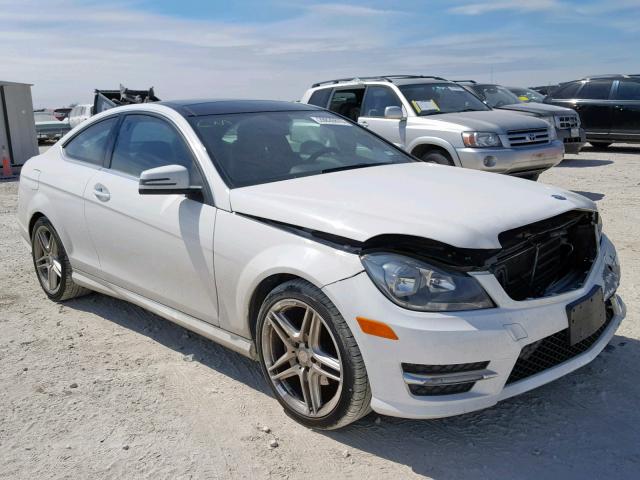 WDDGJ4HB0EG287255 - 2014 MERCEDES-BENZ C 250 WHITE photo 1