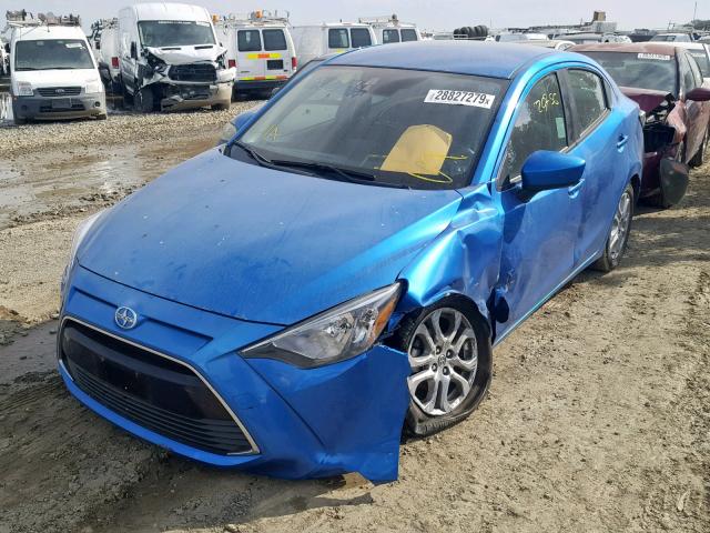 3MYDLBZV8GY132279 - 2016 TOYOTA SCION IA BLUE photo 2