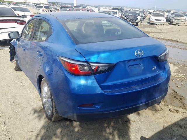 3MYDLBZV8GY132279 - 2016 TOYOTA SCION IA BLUE photo 3