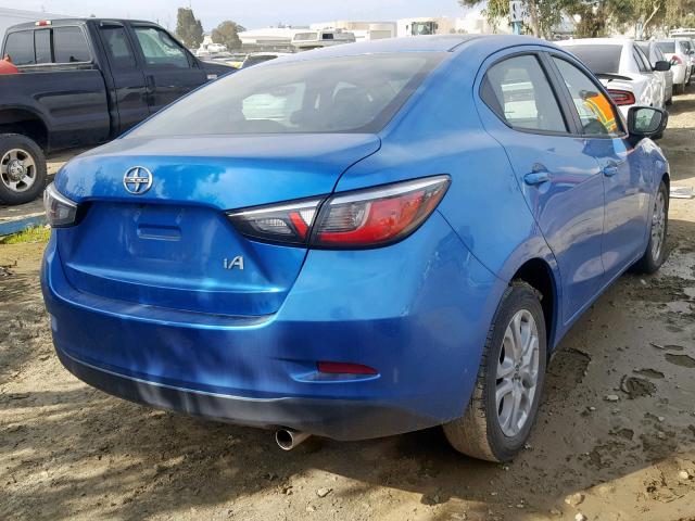 3MYDLBZV8GY132279 - 2016 TOYOTA SCION IA BLUE photo 4