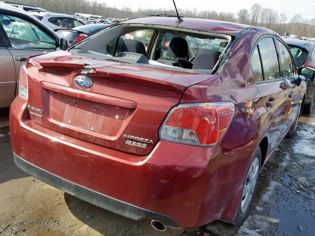 JF1GJAA65FH024525 - 2015 SUBARU IMPREZA RED photo 4