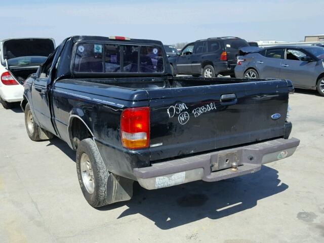 1FTCR10A2VTA44735 - 1997 FORD RANGER BLACK photo 3