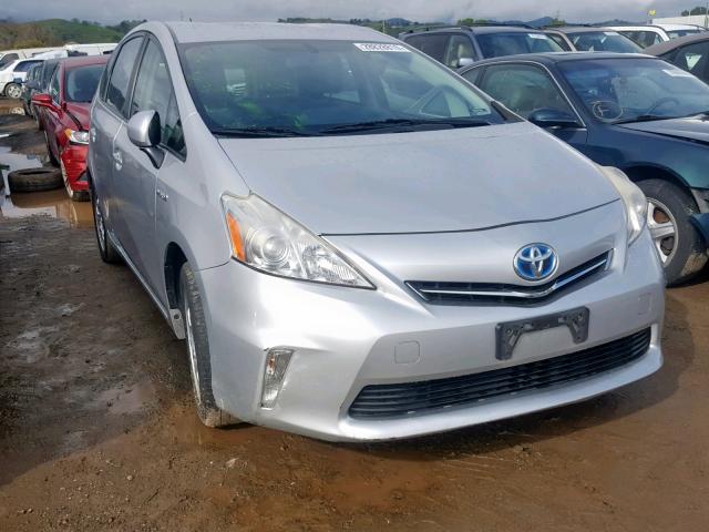 JTDZN3EU8D3229648 - 2013 TOYOTA PRIUS V SILVER photo 1