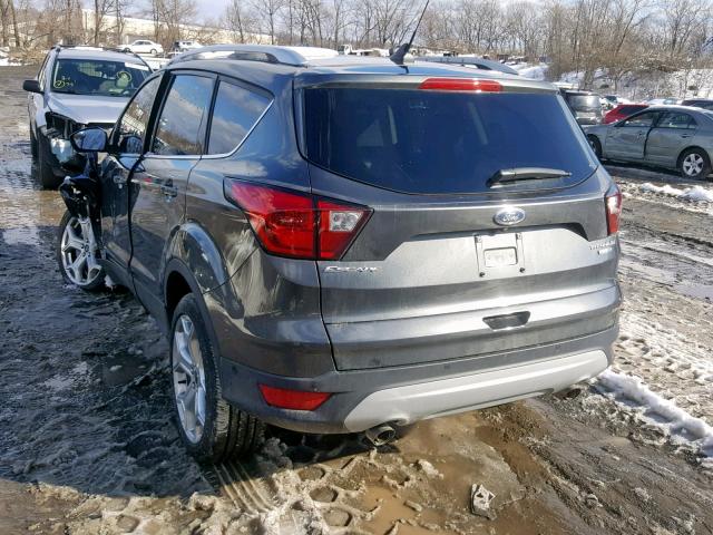 1FMCU9J9XKUA09430 - 2019 FORD ESCAPE TIT GRAY photo 3