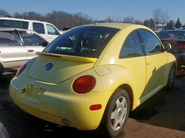 3VWCC21C1XM425014 - 1999 VOLKSWAGEN NEW BEETLE Gelb Foto 4