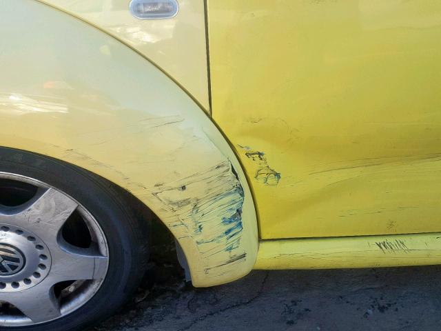 3VWCC21C1XM425014 - 1999 VOLKSWAGEN NEW BEETLE Gelb Foto 9