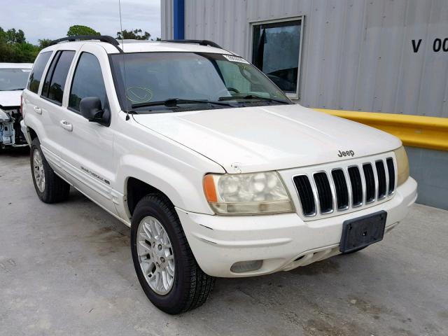 1J4GX58N52C135347 - 2002 JEEP GRAND CHER WHITE photo 1