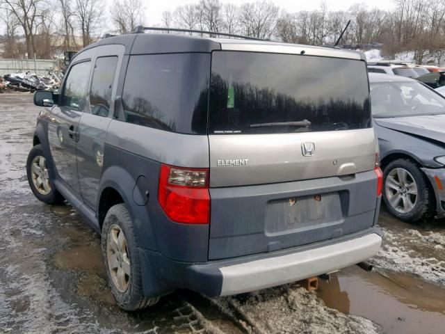 5J6YH28675L008337 - 2005 HONDA ELEMENT EX GRAY photo 3