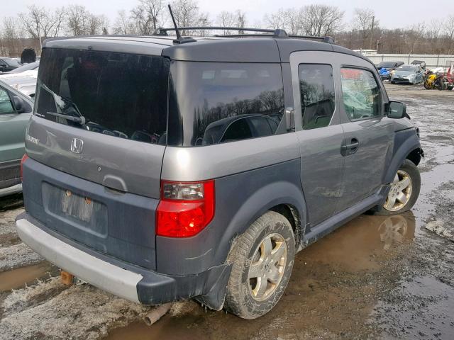 5J6YH28675L008337 - 2005 HONDA ELEMENT EX GRAY photo 4