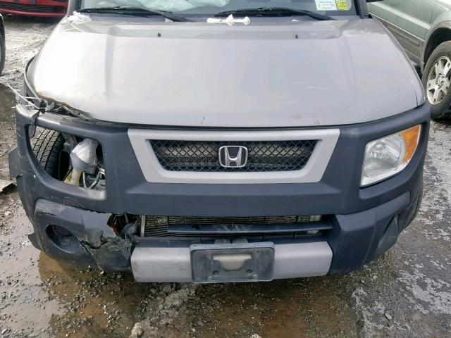 5J6YH28675L008337 - 2005 HONDA ELEMENT EX GRAY photo 7