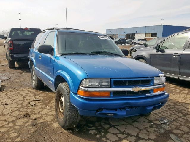 1GNCT18W51K104502 - 2001 CHEVROLET BLAZER BLUE photo 1