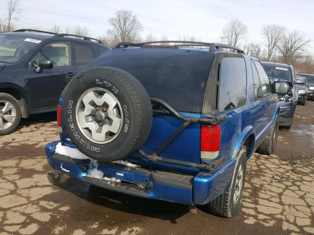 1GNCT18W51K104502 - 2001 CHEVROLET BLAZER BLUE photo 4