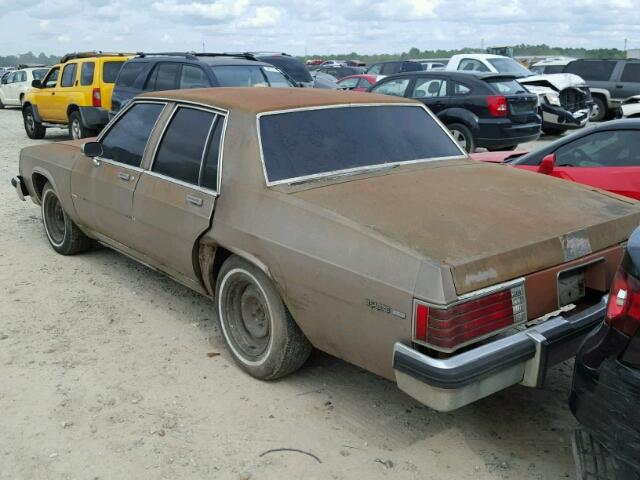 1G4AP69Y8EX422040 - 1984 BUICK LESABRE LI BROWN photo 3