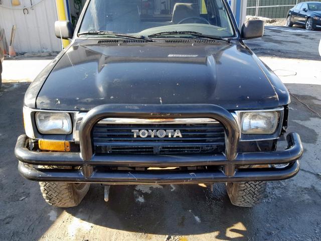 4TARN01P6NZ046189 - 1992 TOYOTA PICKUP 1/2 BLACK photo 7