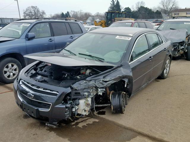 1G1ZB5EB1A4139694 - 2010 CHEVROLET MALIBU LS BLACK photo 2