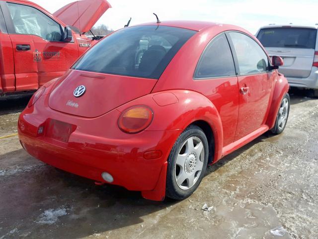 3VWBB61C1WM050021 - 1998 VOLKSWAGEN NEW BEETLE RED photo 4