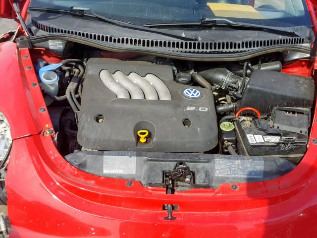 3VWBB61C1WM050021 - 1998 VOLKSWAGEN NEW BEETLE RED photo 7