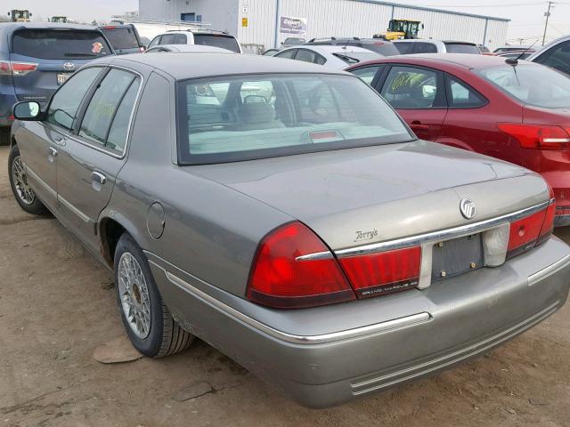 2MEFM74W3XX613052 - 1999 MERCURY GRAND MARQ GRAY photo 3