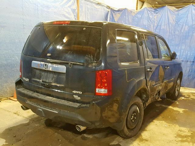 5FNYF4H75FB033645 - 2015 HONDA PILOT EXLN BLACK photo 4