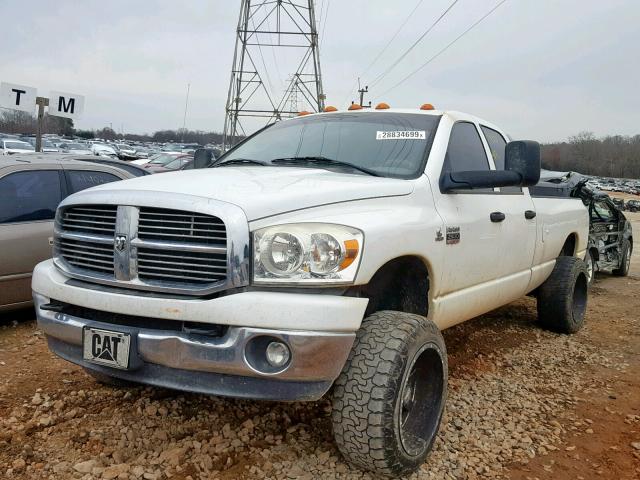 3D7KS28A48G155711 - 2008 DODGE RAM 2500 S WHITE photo 2