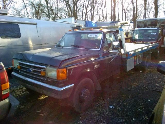 2FDLF47M0KCA17173 - 1989 FORD F SUPER DU BLACK photo 2