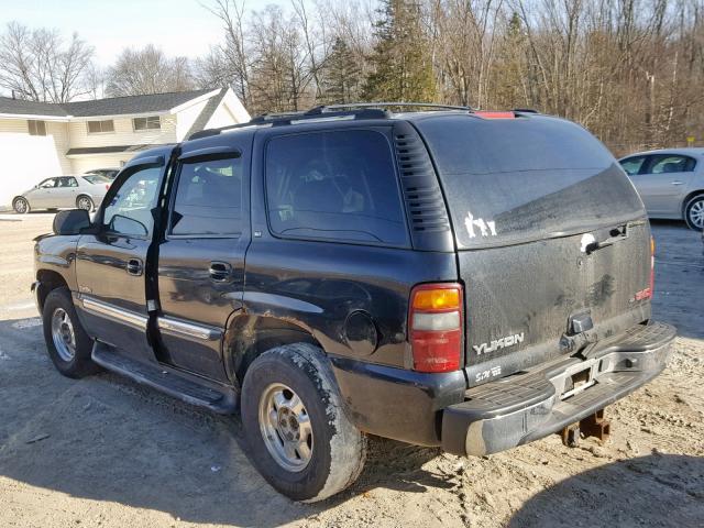 1GKEK13Z62J264714 - 2002 GMC YUKON BLACK photo 3