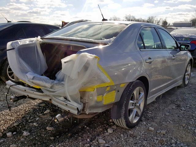 3FAHP0KC3AR428013 - 2010 FORD FUSION SPO SILVER photo 4