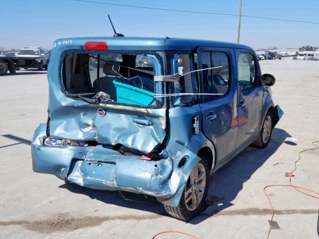 JN8AZ28R99T129766 - 2009 NISSAN CUBE BASE TEAL photo 4