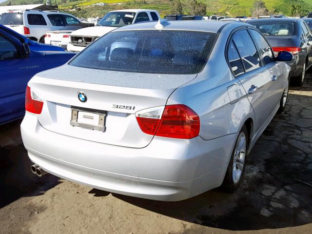 WBAVC53518FZ83116 - 2008 BMW 328 I SULE SILVER photo 4