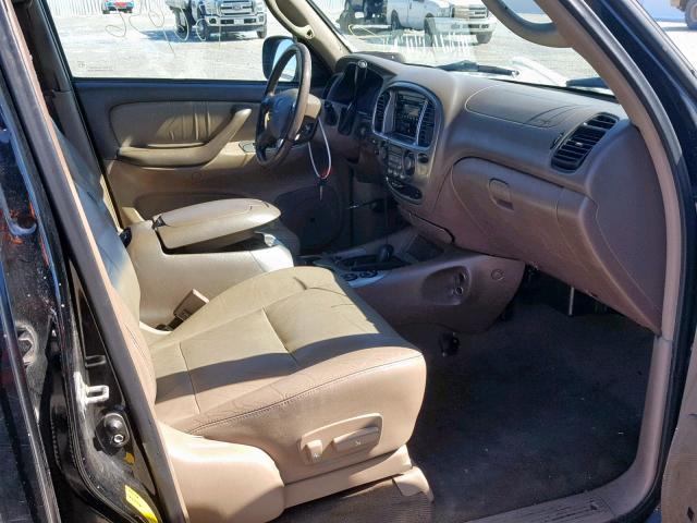 5TDBT48A71S033757 - 2001 TOYOTA SEQUOIA LI BLACK photo 5