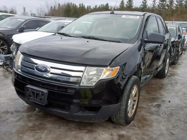 2FMDK46C88BA03285 - 2008 FORD EDGE SE BLACK photo 2