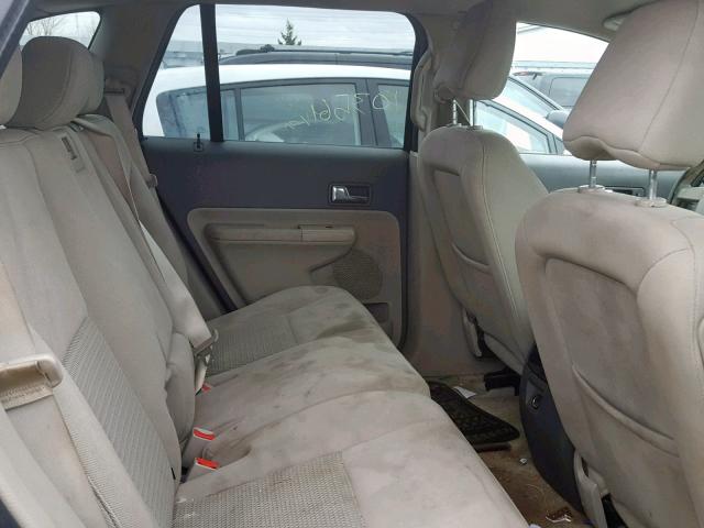 2FMDK46C88BA03285 - 2008 FORD EDGE SE BLACK photo 6