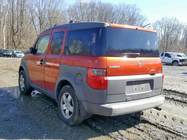 5J6YH27573L035771 - 2003 HONDA ELEMENT EX ORANGE photo 3