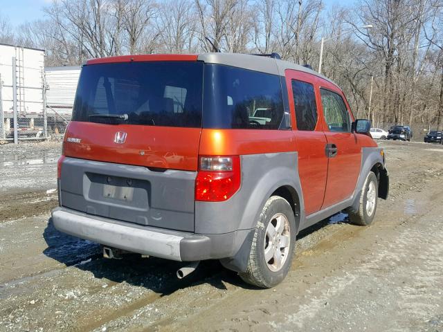 5J6YH27573L035771 - 2003 HONDA ELEMENT EX ORANGE photo 4