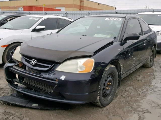 1HGEM22123L815168 - 2003 HONDA CIVIC DX BLACK photo 2