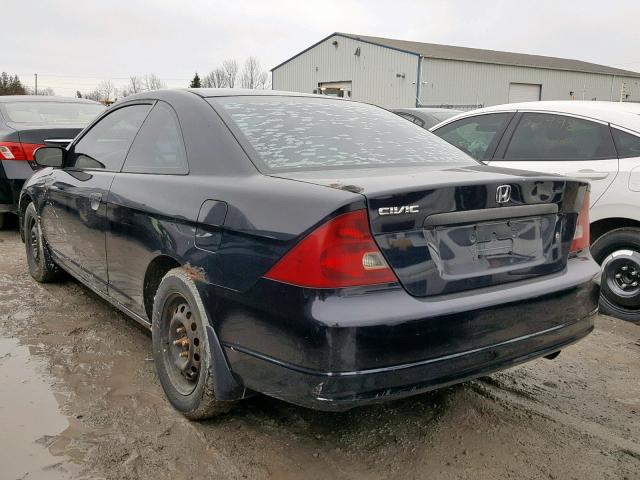 1HGEM22123L815168 - 2003 HONDA CIVIC DX BLACK photo 3