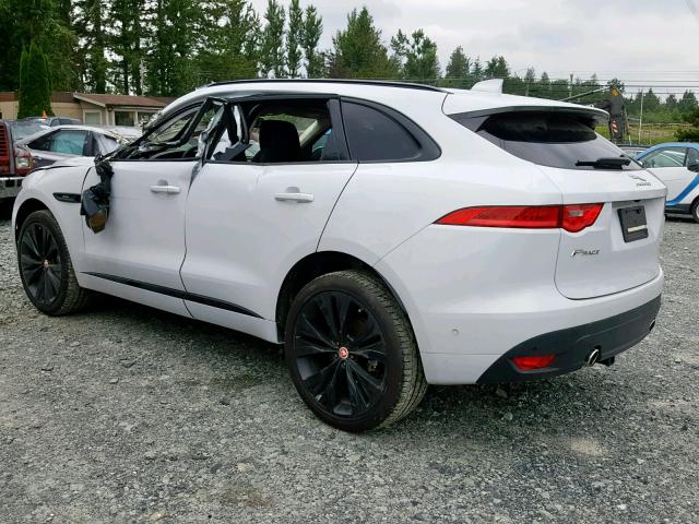 SADCL2BV6HA885307 - 2017 JAGUAR F-PACE R - WHITE photo 3