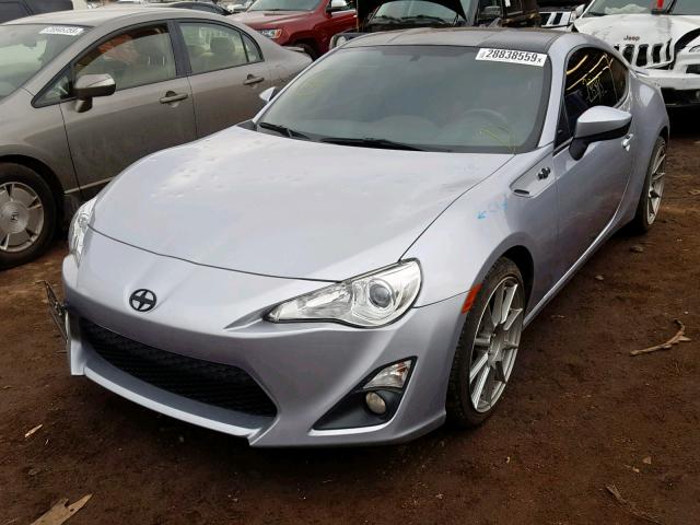 JF1ZNAA10F9713271 - 2015 TOYOTA SCION FR-S SILVER photo 2