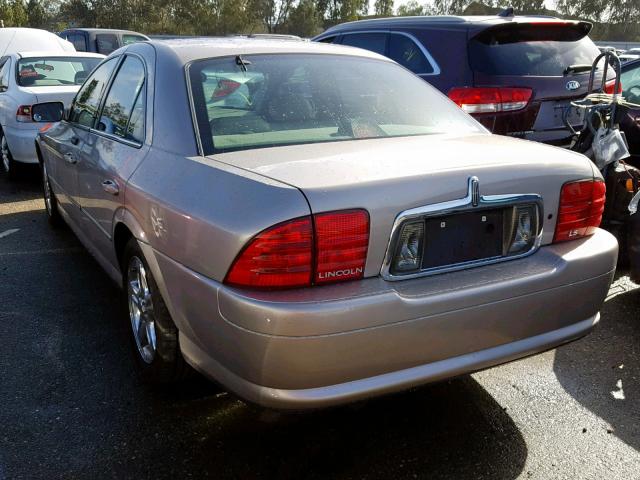 1LNHM86S22Y624901 - 2002 LINCOLN LS TAN photo 3